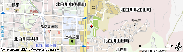 京都府京都市左京区北白川上終町22-2周辺の地図