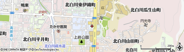 京都府京都市左京区北白川上終町5周辺の地図