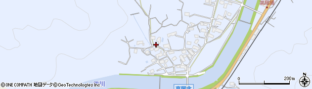 岡山県津山市高尾周辺の地図