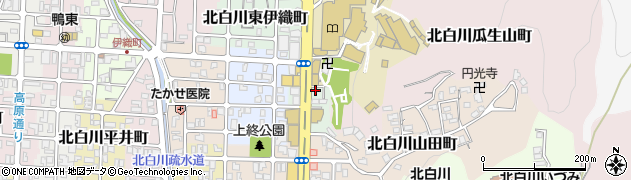 京都府京都市左京区北白川上終町22-3周辺の地図
