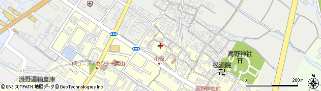 滋賀県栗東市高野696周辺の地図
