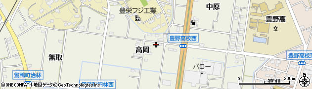 愛知県豊田市鴛鴨町高岡199周辺の地図