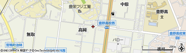 愛知県豊田市鴛鴨町高岡200周辺の地図