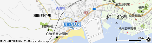 千葉県南房総市和田町白渚16周辺の地図