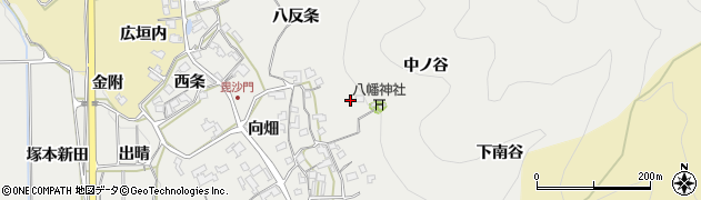 京都府亀岡市千歳町毘沙門（中ノ谷）周辺の地図