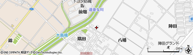 愛知県豊田市前林町平地周辺の地図