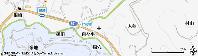 愛知県豊田市大沼町百々平周辺の地図