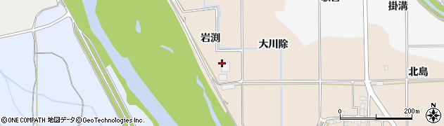 京都府亀岡市河原林町勝林島岩渕周辺の地図