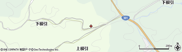 愛知県豊田市滝脇町（上根引）周辺の地図