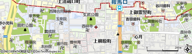 京都府京都市上京区竹園町周辺の地図