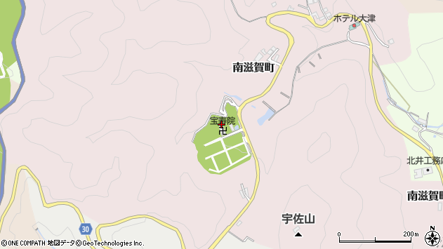 〒520-0018 滋賀県大津市南滋賀町の地図