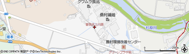 曽我井上川原周辺の地図