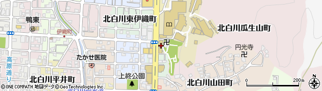 京都府京都市左京区北白川上終町19周辺の地図