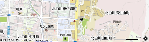 京都府京都市左京区北白川上終町7周辺の地図