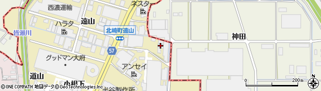 愛知県大府市北崎町大清水21周辺の地図