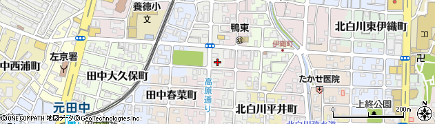 京都府京都市左京区田中西高原町30周辺の地図