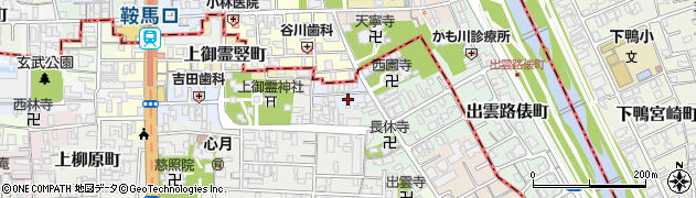 京都府京都市上京区新御霊口町周辺の地図