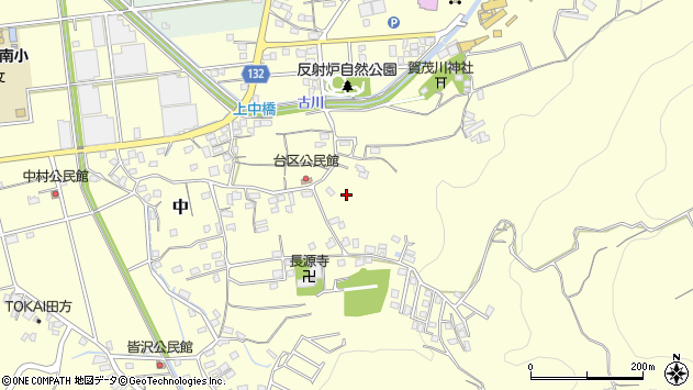 〒410-2113 静岡県伊豆の国市中の地図