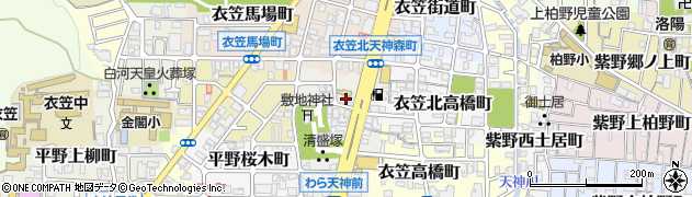 京都府京都市北区衣笠天神森町25周辺の地図