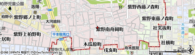 京都府京都市北区紫野南舟岡町周辺の地図