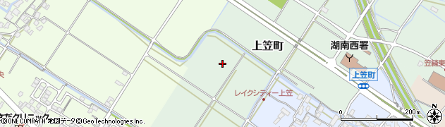 滋賀県草津市上笠町周辺の地図