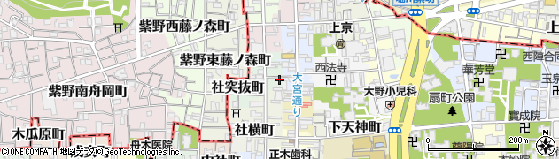 京都府京都市上京区竪社北半町209周辺の地図