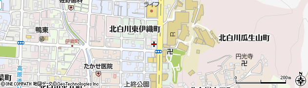 京都府京都市左京区北白川上終町8周辺の地図