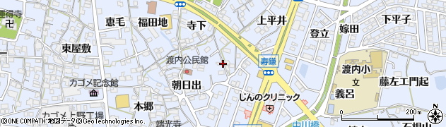 愛知県東海市荒尾町出口周辺の地図