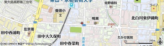 京都府京都市左京区田中西高原町11周辺の地図