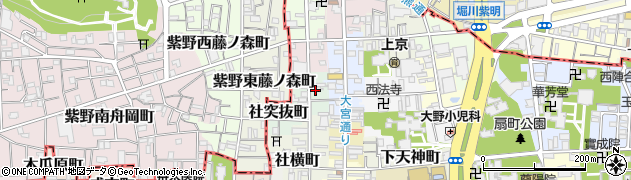 京都府京都市上京区竪社北半町201周辺の地図