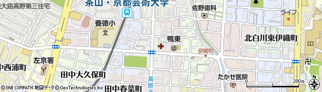京都府京都市左京区田中西高原町27周辺の地図
