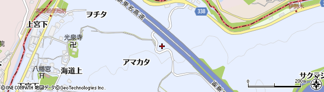 愛知県岡崎市宮石町（アマカタ）周辺の地図