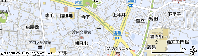 愛知県東海市荒尾町出口17周辺の地図