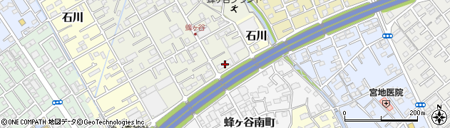 静岡県静岡市清水区蜂ヶ谷101周辺の地図