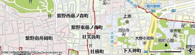 京都府京都市上京区竪社北半町194周辺の地図