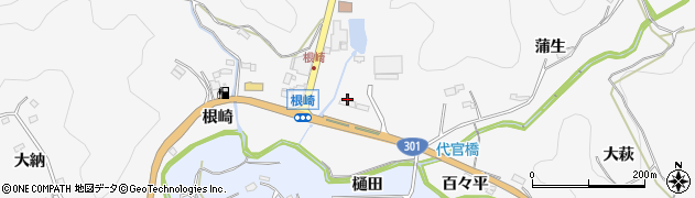 愛知県豊田市大沼町（大官屋敷）周辺の地図