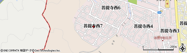 滋賀県湖南市菩提寺西7丁目周辺の地図