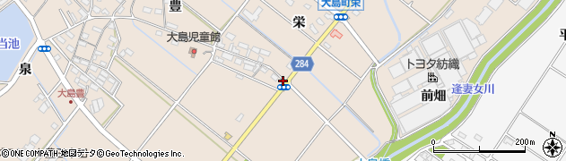 大島町栄南周辺の地図