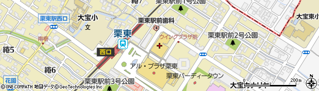 冨士商会栗東駅前店周辺の地図