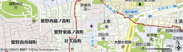 京都府京都市上京区筋違橋町周辺の地図