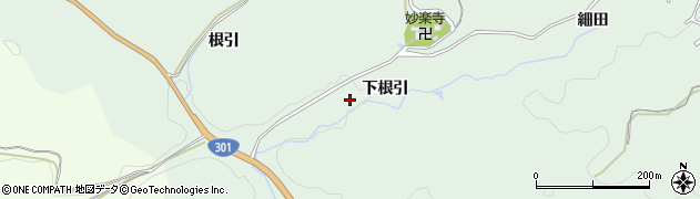 愛知県豊田市花沢町（下根引）周辺の地図