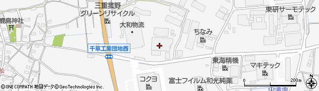 植田アルマイト工業株式会社　三重工場周辺の地図