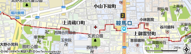 京都府京都市北区長乗東町周辺の地図