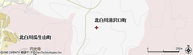京都府京都市左京区北白川清沢口町周辺の地図