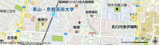京都府京都市左京区田中高原町18周辺の地図