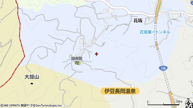 〒410-2214 静岡県伊豆の国市花坂の地図