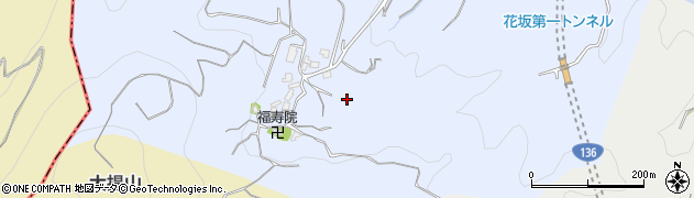 静岡県伊豆の国市花坂周辺の地図