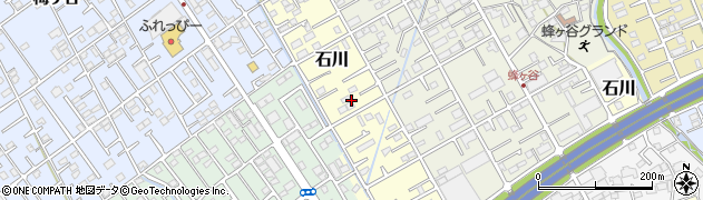 静岡県静岡市清水区石川周辺の地図