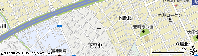 静岡県静岡市清水区下野中15周辺の地図