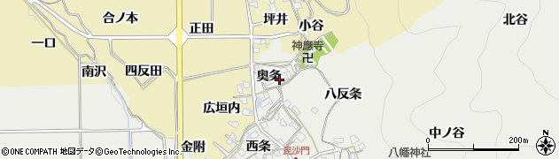 京都府亀岡市千歳町毘沙門（奥条）周辺の地図